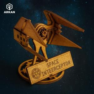 Star Wars TIE Interceptor – Laser Cut (MDF & Acrylic)