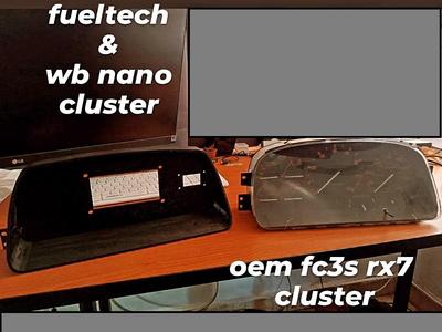 FC3S Mazda rx-7 dash cluster for fuel tech and nano