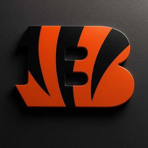 Cincinnati Bengals Logo | Tiger Stripes 3D Design for Printing