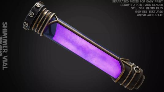 Arcane Shimmer Vial from Zaun for Cosplay