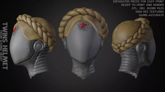 Atomic Heart Twins Helmet for Cosplay