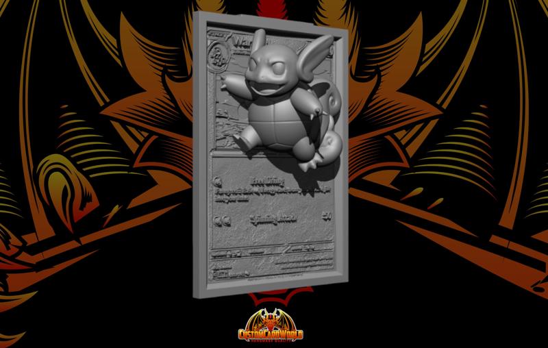 Pokemon Full 3D Card - Wartortle