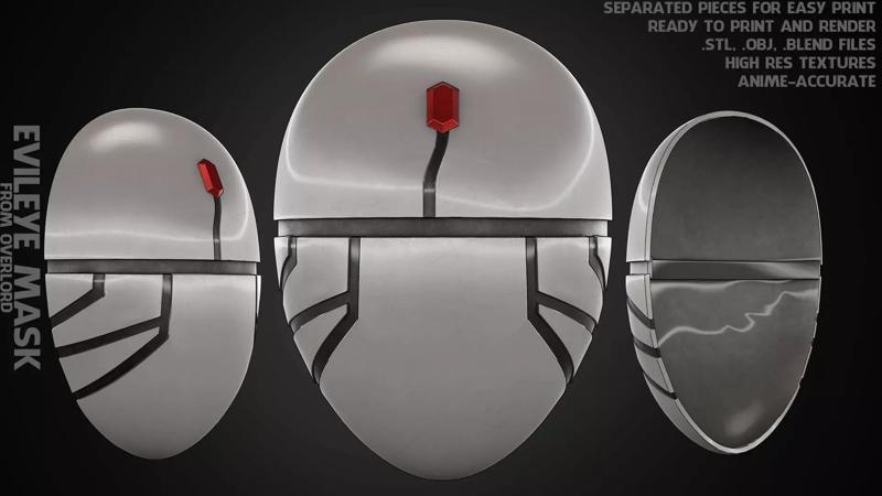 Overlord Evileye Mask of Irubia Hordan for Cosplay