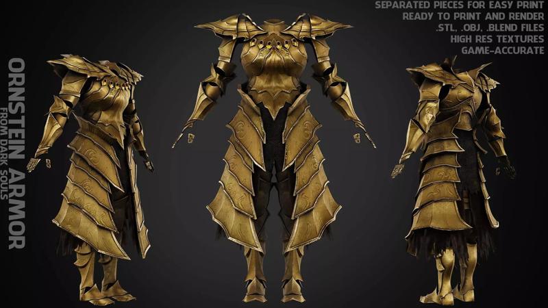 Dark Souls Ornstein Dragon Slayer Armor for Cosplay