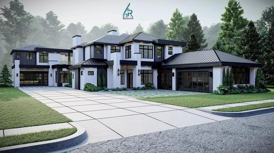 Modern House Number 12 - Stl -Dae file - 3d model Only