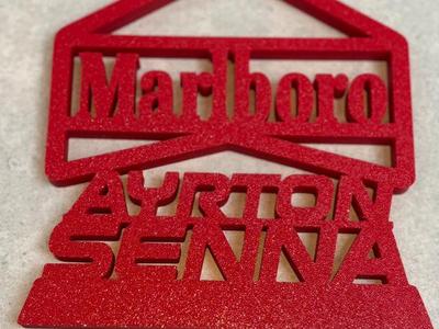 Senna Marlboro Standing Sign 