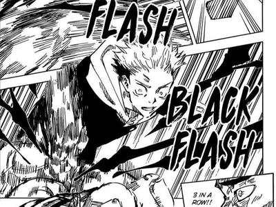 JJK Black Flash Manga page