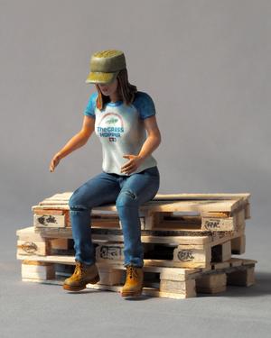 Aneta [B]  1/14th Scale Driver Figure for RC Trucks