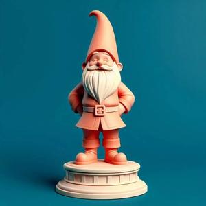 1091  Fairy Tale  Gnome Color Full Body Figurine