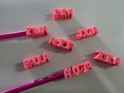 Custom Alternate Letter Pencil Topper
