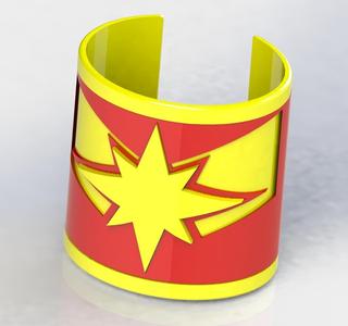 Captain Marvel Inspired Bangle
