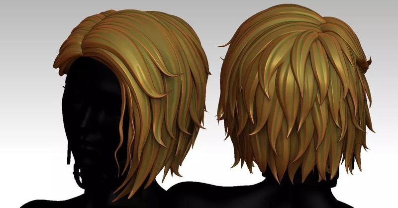 3D Hairstyles for girl V49