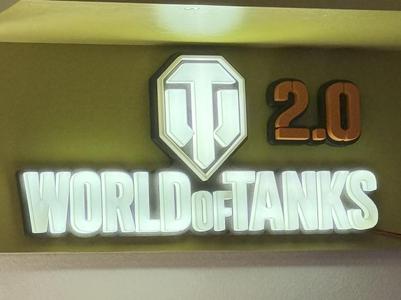 World of Tanks 2.0 Logo (with LED)