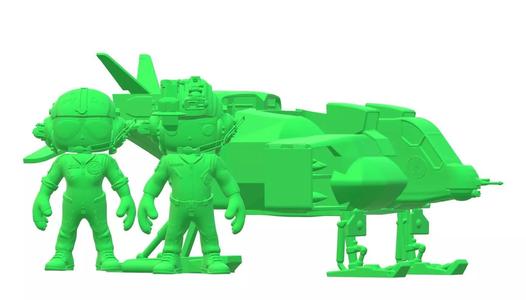 3D Print Model Funko UD-4 Aliens Pilot Colonial Marine USCM 01
