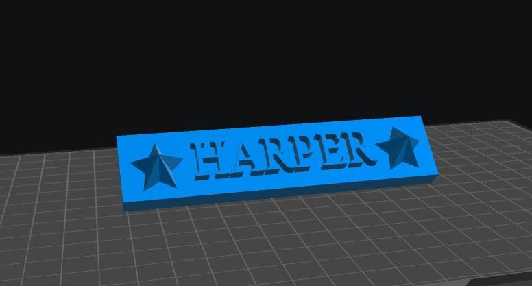 Harper Nameplate