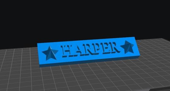 Harper Nameplate