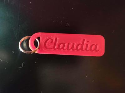 Claudia keychain