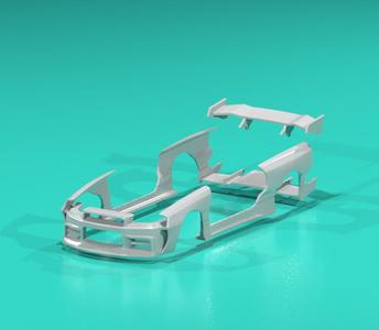 FatBoi GTR 34 Wide Kit for 1/64 scale