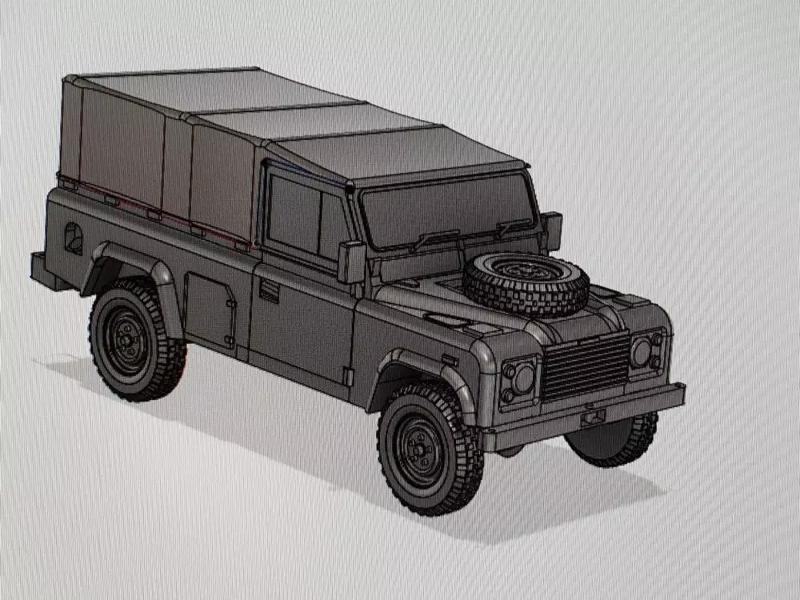 9 Modern British Army Medium Utility LR vehicles