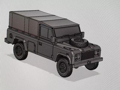 9 Modern British Army Medium Utility LR vehicles