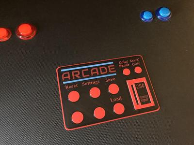 Arcade Machine Directions Card