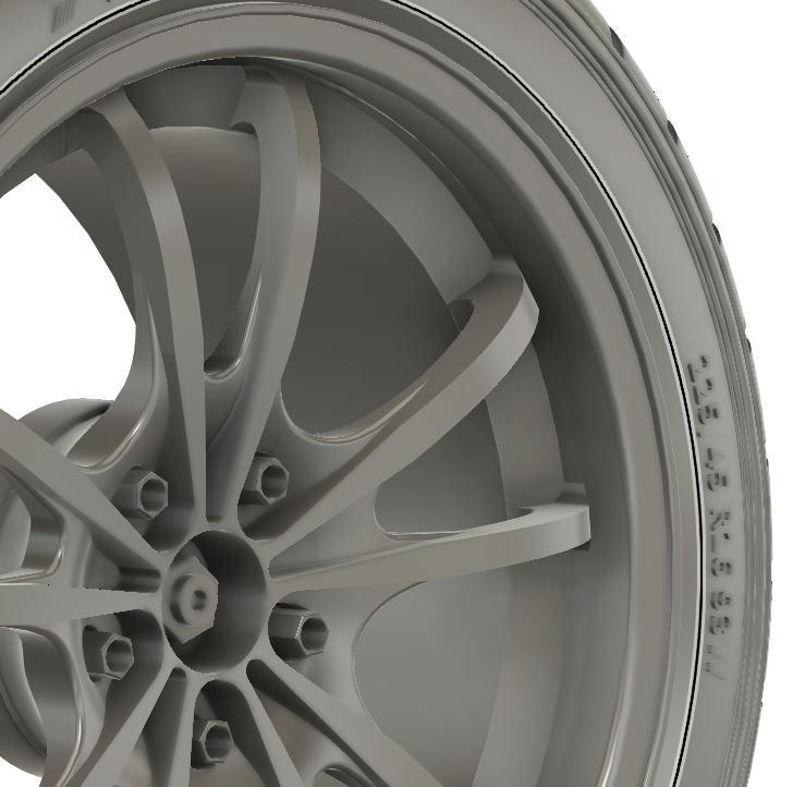 1/24 16x8/17x9 Mugen MF10 wheels set for NSX NA1 / NA2