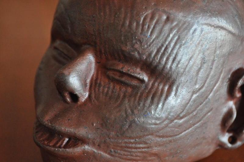 Prehistoric Native American Head Pot