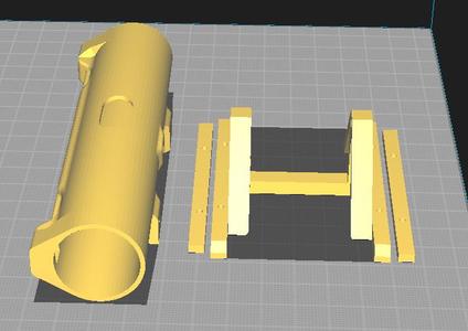RC single rear axle, for U-profile frame, oscillating