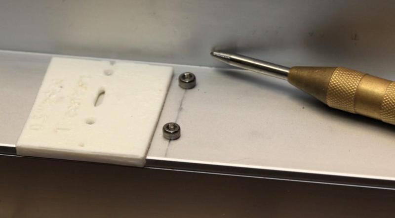 Jig for laying out holes at 0.5 and 1.5" from edge