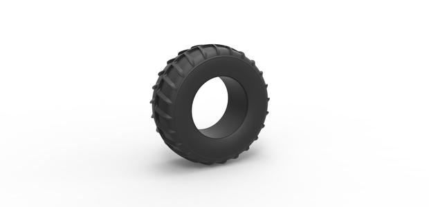 Diecast Dune buggy rear tire 15 Scale 1:25