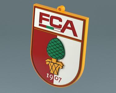 FC AUGSBURG Logo Keychain created in PARTsolutions
