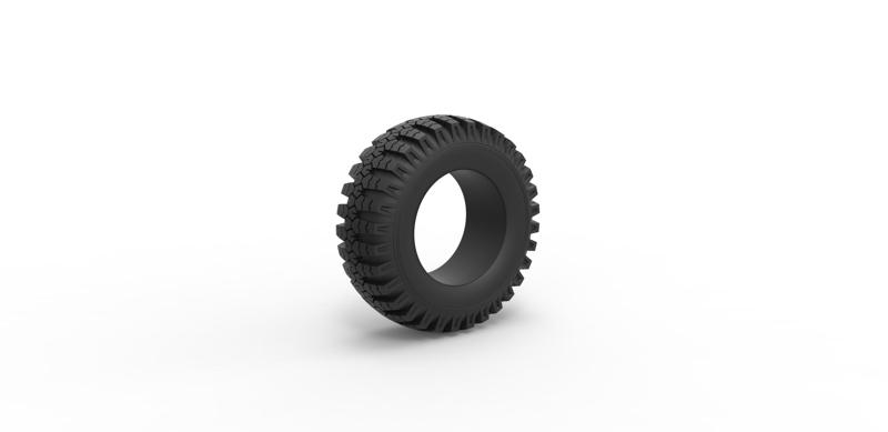 Diecast military Ural tire O-47A Scale 1 to 25