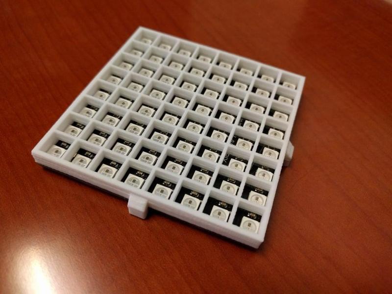 NeoPixel 8x8 Grid Diffuser