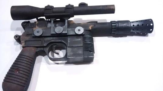 Han Solo Blaster - Optimized for printing