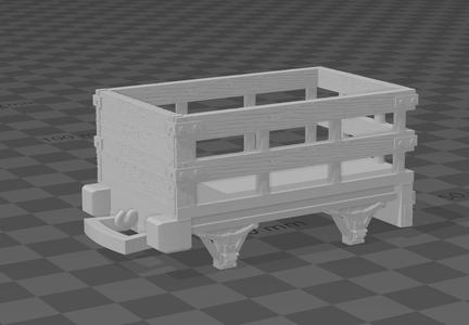 HO/OO TTTE CG Scaled Up Slate Car V1 Hook & Loop