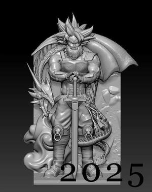 Old goku Fan art made on 3D printable