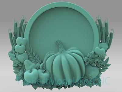 3D Model STL File for CNC Router Laser & 3D Printer Sign Vegetables Empty