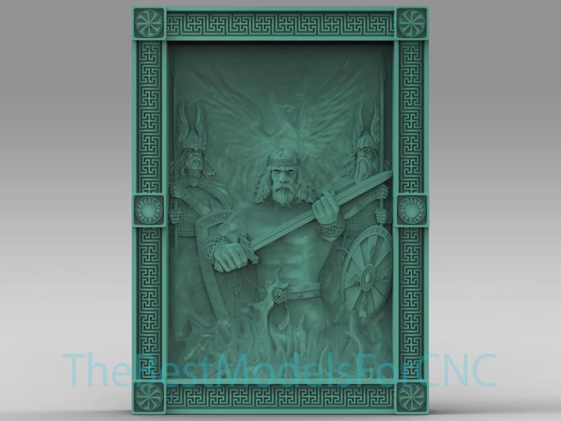 3D Model STL File for CNC Router Laser & 3D Printer Sacred Fire Phoenix
