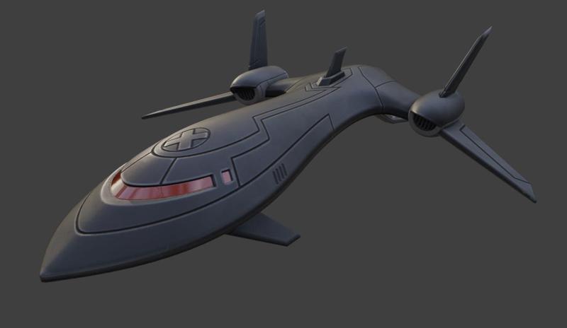 X-Jet Blackbird 3D Model - Fortnite x X-Men STL