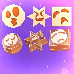 decagon ,6 edge star shape ,and squar shape cookies cutter