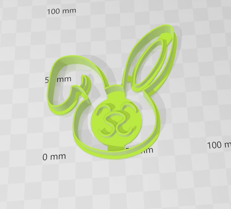 Rabbit face cookies cutter cookie cutter mold for cookies