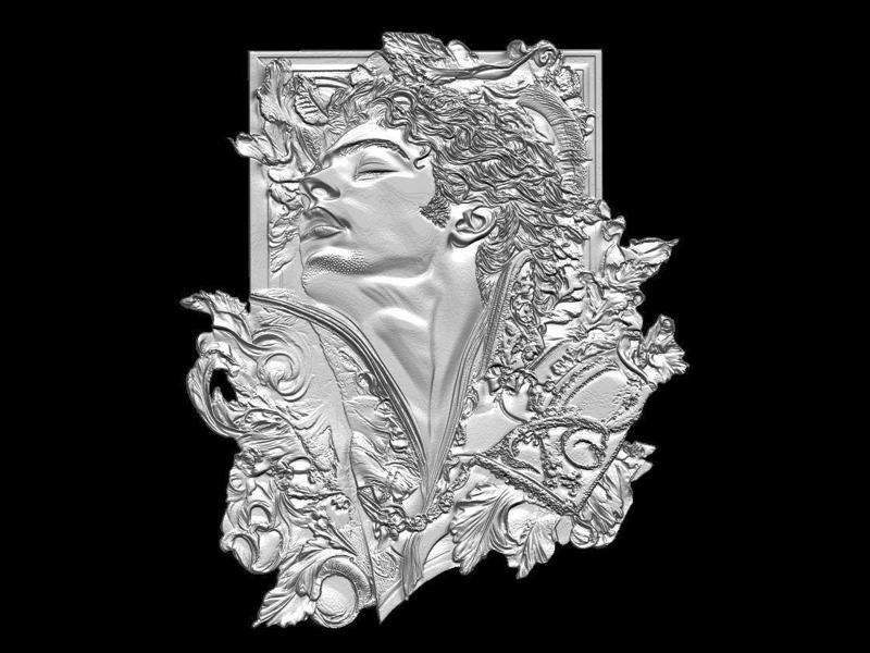 Michael Jackson  Baroque Dreams Relief Portrait