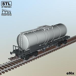 Long Tank Wagon - H0 Scale - 1:87