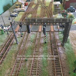 [ZM H0 scale] PKP Signal bridge 110mm width FDM