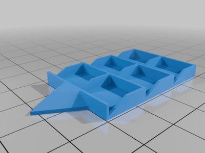 Warhammer Wound Tracker 12mm D6 Dice - Remix for 6 dice slots