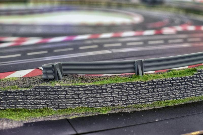 crash barrier for slot car track