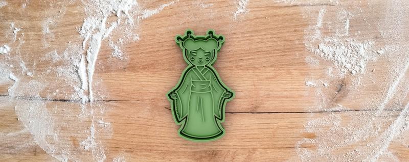 Geisha cookie cutter from japan collection