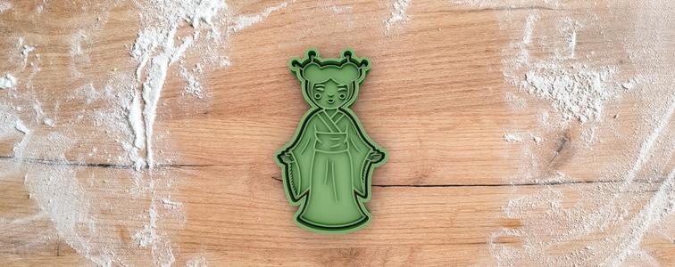 Geisha cookie cutter from japan collection