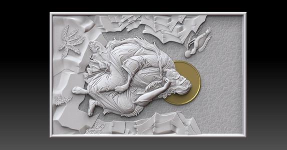 Saint Elijah the Prophet  3D Relief Mode