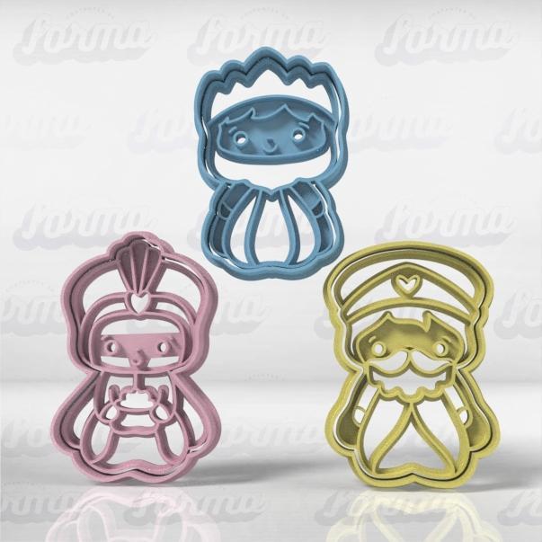Three Wise Men Set - Christmas Cookie Cutter